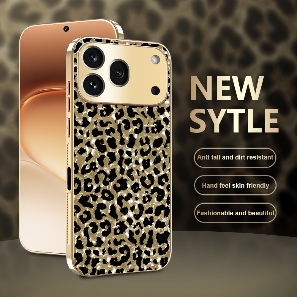 ปลอกสําหรับ Honor 600 Pro Honor600 Pro Honor600Pro 600Pro 5G เสือดาวพิมพ์หรูหรา Electroplated Gold สาวเคสโทรศัพท์กันกระแทกป้องกันกลับ Hard Cover
