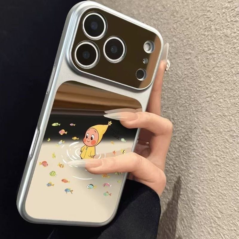 Little Fish Starman เหมาะสําหรับ Samsung s25ultra เคสโทรศัพท์ s26 + s25edge กระจกแต่งหน้า s24 + s23fe น่ารัก a57a17 Super Hot a26a27 ไฟฟ้าเงิน a37a36 รวมทุกอย่าง a06a07