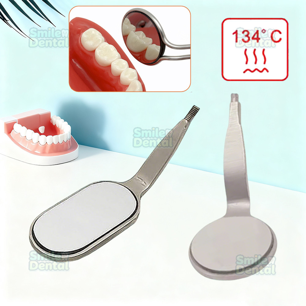 กระจกส่องตรวจฟัน กระจกส่องช่องปาก กระจกส่องปากทันตกรรมโรเดียมกันฝ้า Dental Mouth Mirrors Oral Reflector