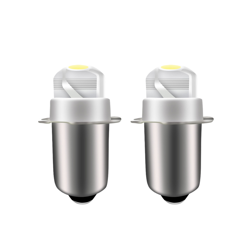 2 ชิ้น P13.5S ไฟฉาย LED หลอดไฟสีขาว 0.5W 1-9V สําหรับไฟฉายโคมทํางาน