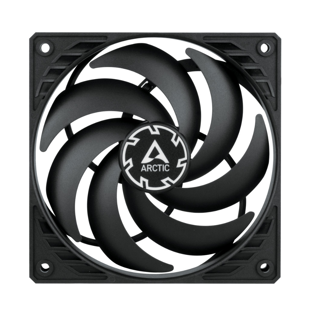 ARCTIC P12 PWM PST SLIM (BLACK/BLACK)  (Computer fan / พัดลมระบายความร้อนคอมพิวเตอร์) - 6 YEARS