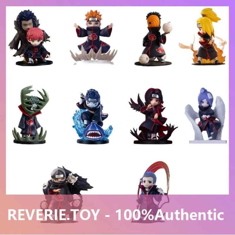 P POPMART Naruto Shippuden vs. Xiao Organization Series Mystery Box ของขวัญของเล่นอินเทรนด์