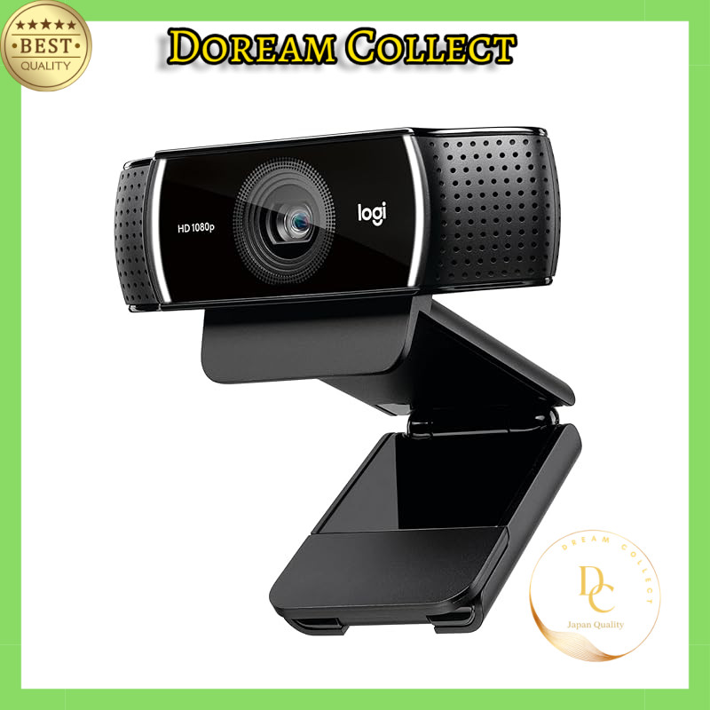 Logitech C922x Pro Stream Webcam - 1080p Full HD Camera - Background replacement technology for YouT