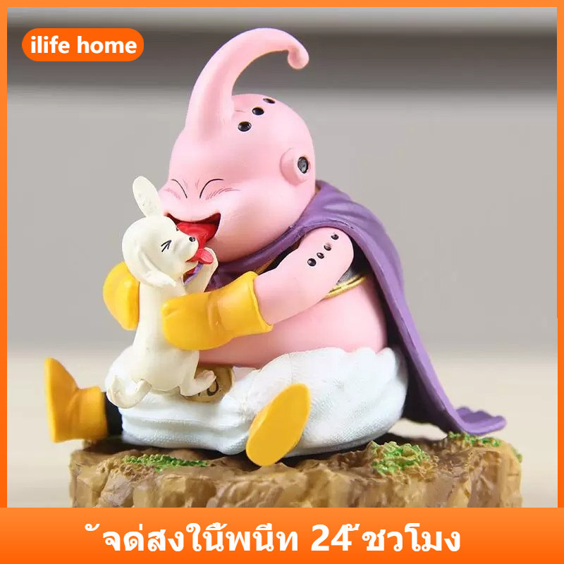 💥 จัดส่งจากประเทศไทย 💥DRAGON BALL Majin Buu คอสเพลย์ฟิตเนสกล้ามเนื้อ Super Saiyan Action Figure รุ่น Q ตุ๊กตาของขวัญเด็กตกแต่งรถเครื่องประดับของเล่นคอลเลกชันตกแต่งบ้านประติมากรรมเค้กตกแต่ง Deco