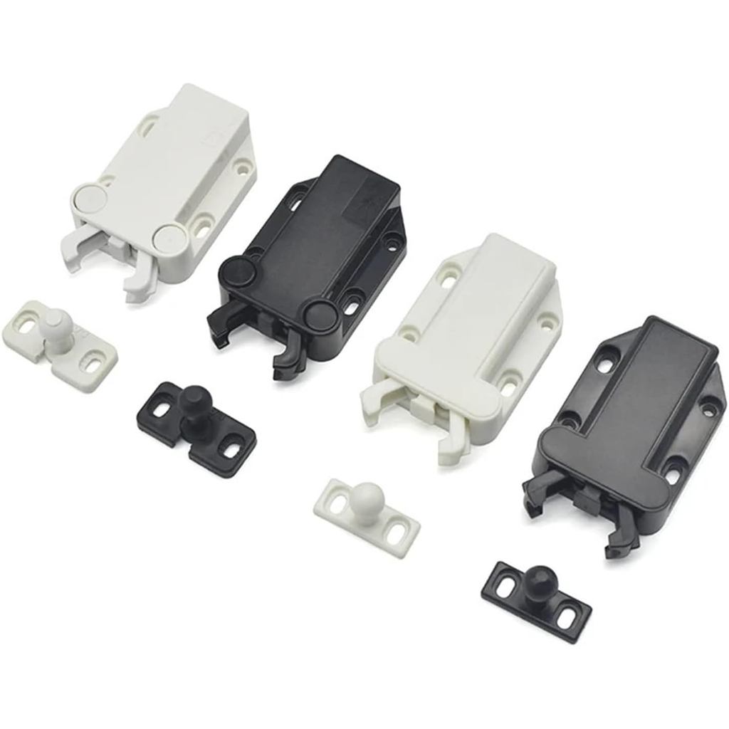 XK811-2 ชนิดปกปิดขนาดใหญ่สีดําสีขาวกดพลาสติกกันชนประตูหนึ่งสวิตช์กุญแจ 1 ชิ้น (XK811-2W1)