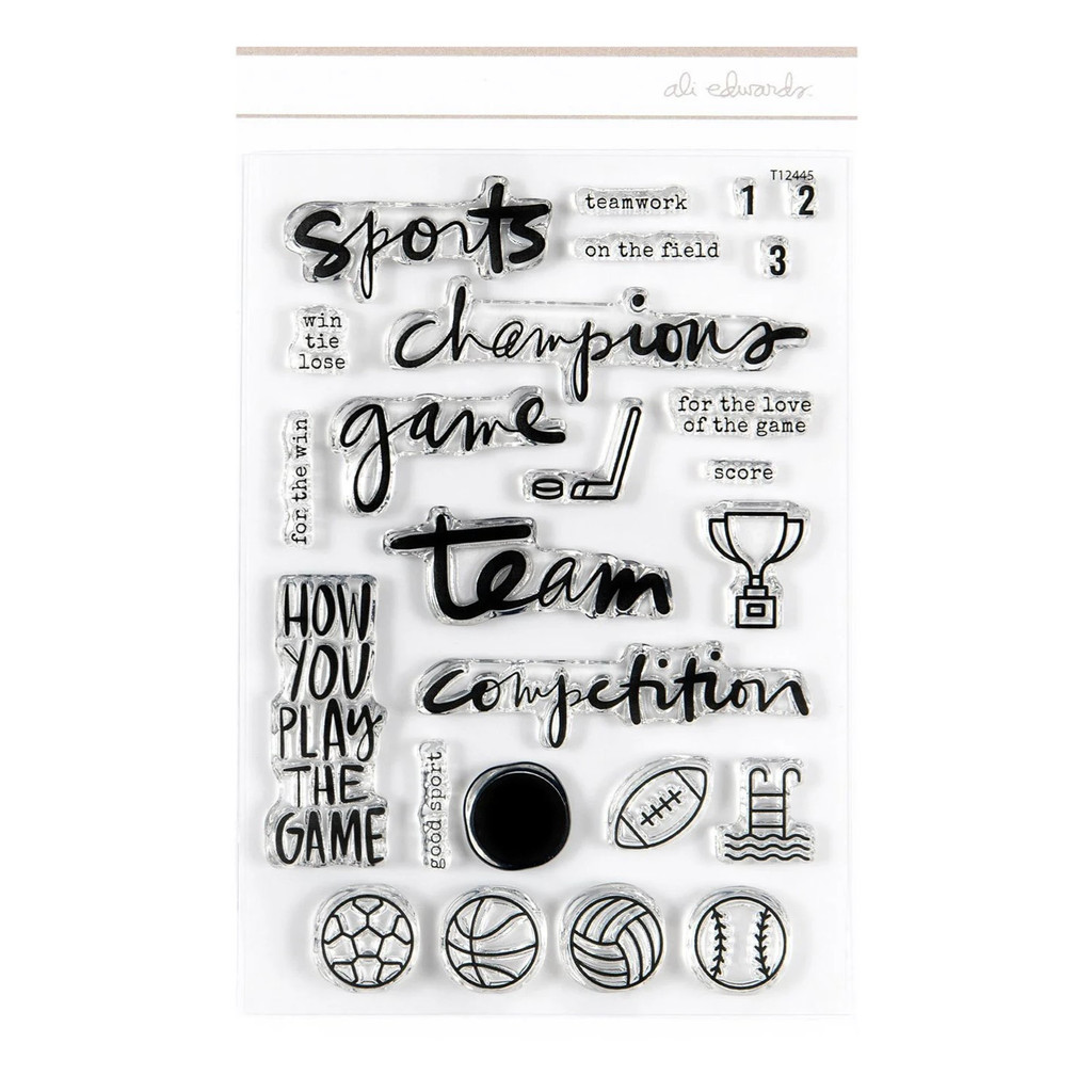 Ali Edwards Sports Clear Stamp