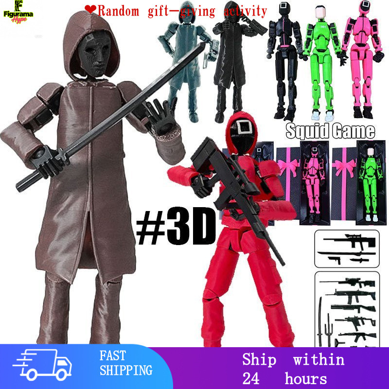 NodeafLucky 13 Action Figure Squid Game Season 2 BossT13 3D พิมพ์ Dummy ชุดประกอบของเล่น