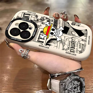 เคสไอโฟน 13 17 Air 11 สำหรับ IPhone 11 17 16 15 13 12 14 Pro Max XR Max เคส IPhone One Piece Skull PFK803A