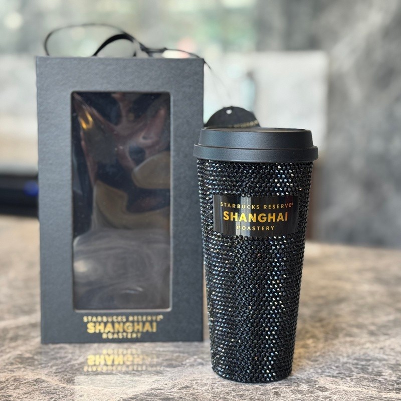 Starbucks Shanghai Roastery 8th Anniversary Limited Black Diamond Stainless Steel Tumbler Gift