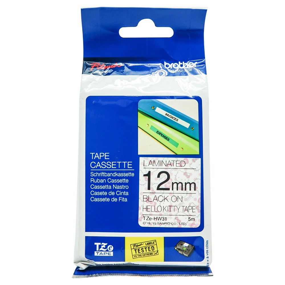Brother TZe-HW31 เทป Hello Kitty Pitch Character (12mm)