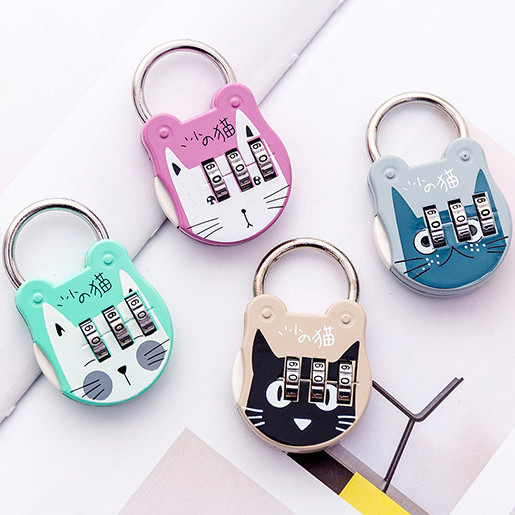 น่ารัก CARTOON CHARACTER NUMBER CODE PADDLE LOCK / MINI PASSWORD LOCK สําหรับกระเป๋าและล็อค