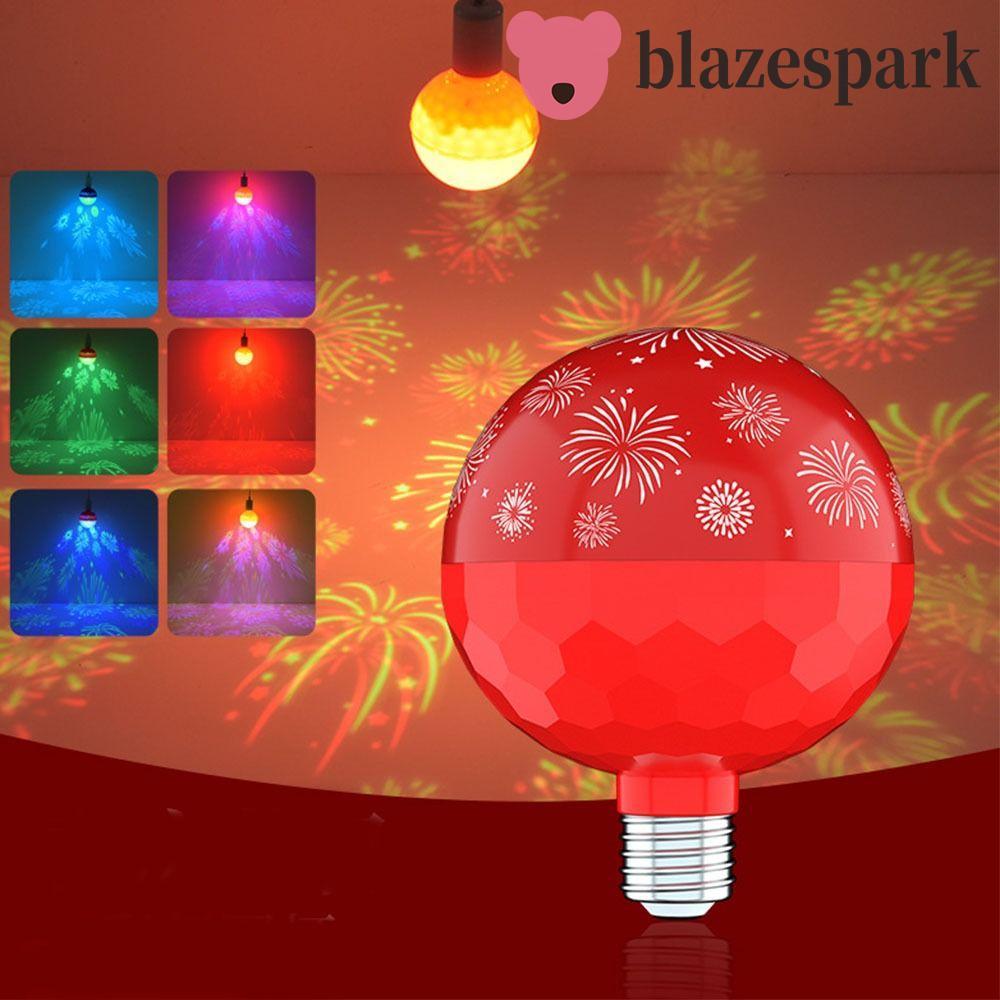 BLAZESPARK หลอดไฟสีสันสดใสปีใหม่, หลอดไฟฉายภาพความสุขโชคดี, ความมั่งคั่งอวยพรสไตล์จีน E27 เกลียวปาร์
