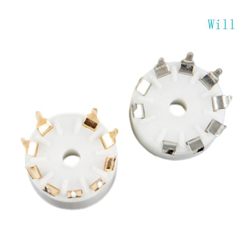 จะคุณภาพสูงทองแดง-Plated Tin-Phosor ซ็อกเก็ตสําหรับ 12AX7 12AT7 12AU7 ECC83 ECC82 E88CC 6922 6p1 6p1