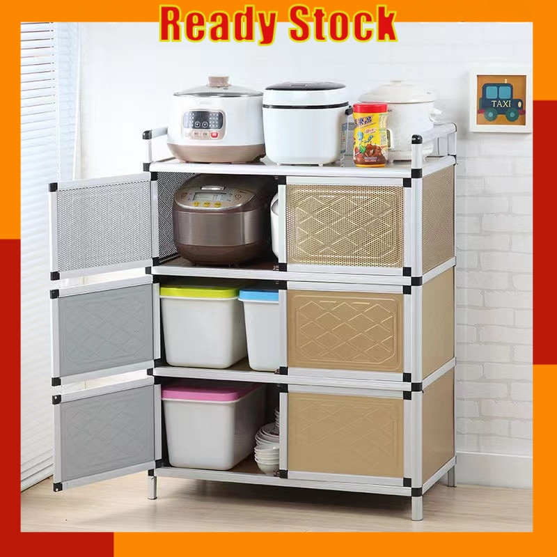 Kitchen Aluminum Alloy Cabinet Stove Cabinet Kitchen Cabinet Kabinet Dapur Kitchen Side Cabinet Home