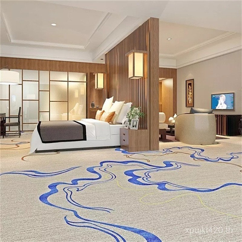 โรงแรมพิมพ์พรมโรงแรมทางเดินจัดเลี้ยงห้องโถงพรมสารหน่วงไฟKTV Baofangพร้อมสต็อกหนาห้องโถงบิลเลียดร้านเ