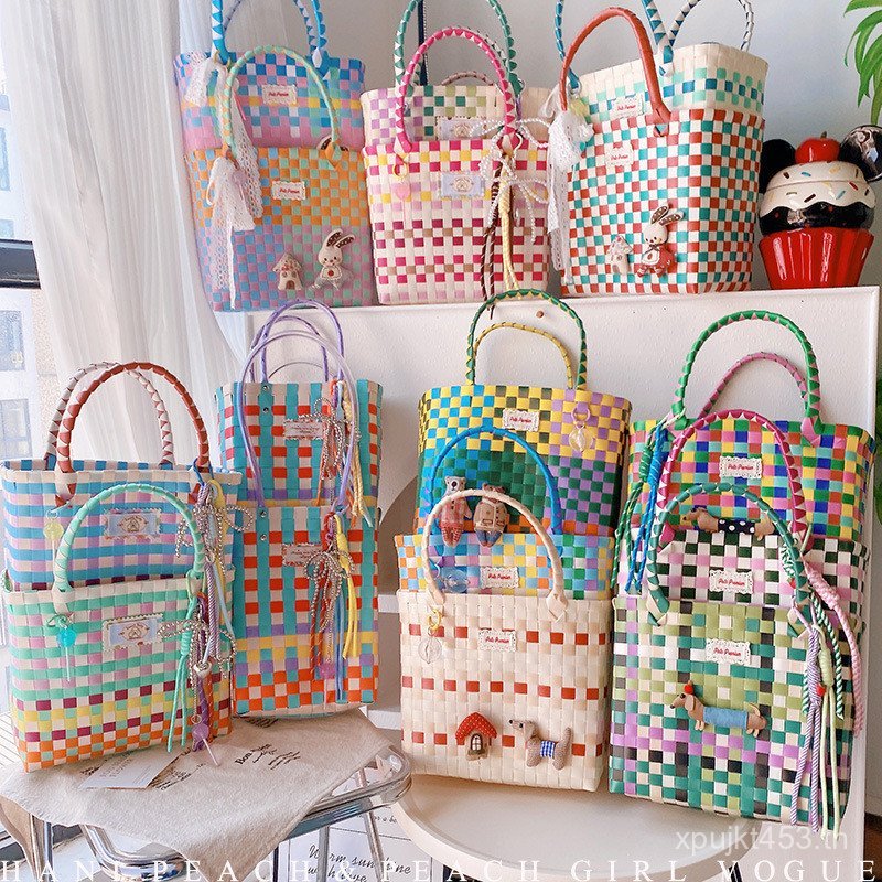 ตะกร้าผักพกพาสะดวก ขนาดใหญ่ สำหรับคนรักสุขภาพ พร้อมดีไซน์สไตล์โมเดิร์น HHD321