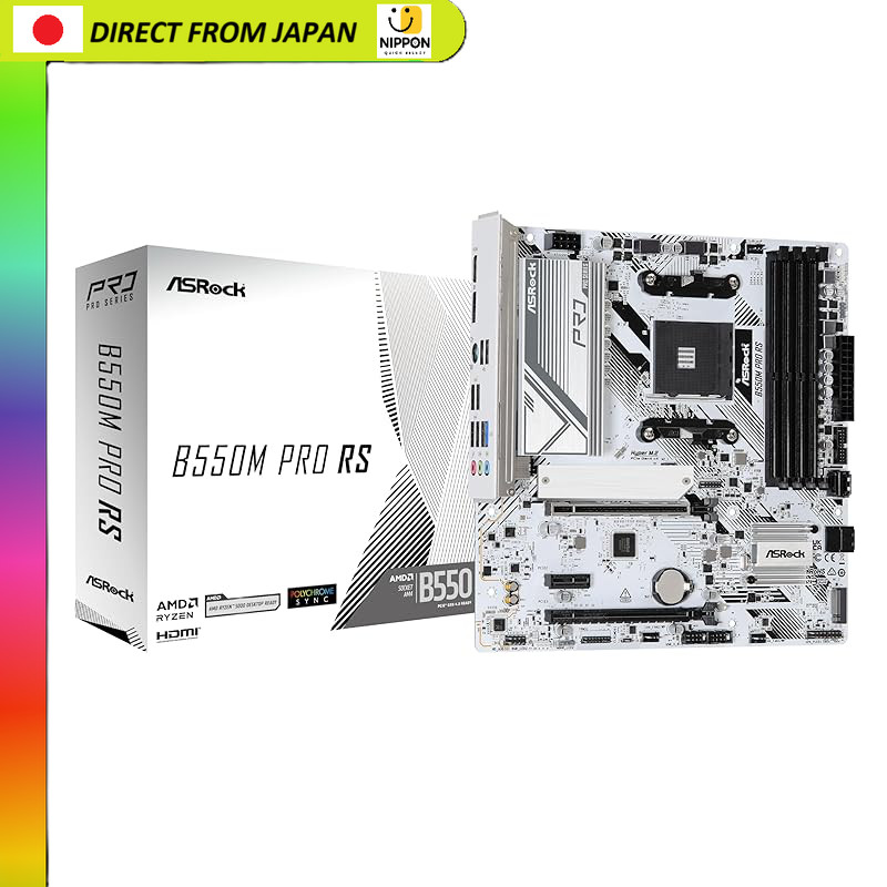【From Japan】
ASRock Motherboard B550M Pro RS Compatible with AMD Ryzen 5000 Series CPUs (Socket AM4)