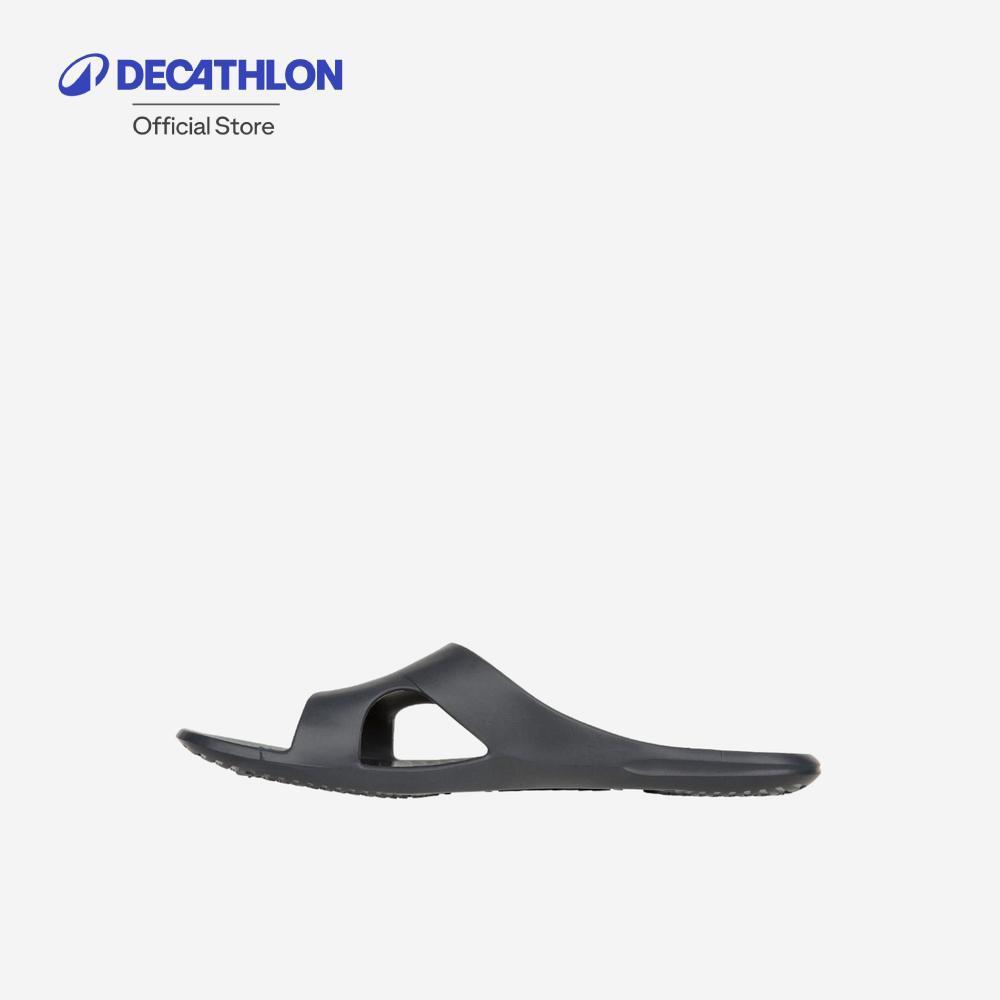 Decathlon Men's Pool Sandals Slap 100 Basic รองเท้าแตะเดินริมสระผู้ชาย สีเทา