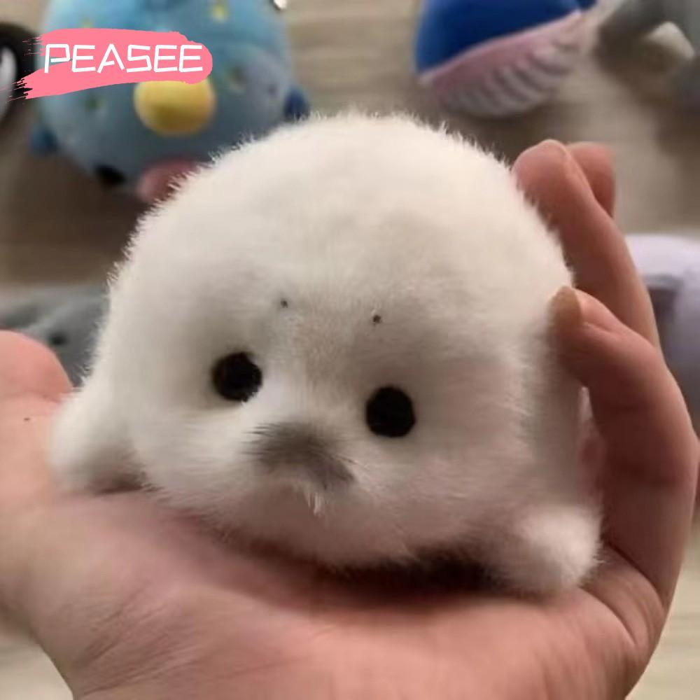 [เพย์ซี] ตุ๊กตาแมวน้ําพวงกุญแจ, ซีลสีขาวสัตว์ตุ๊กตาสัตว์จี้, เครื่องประดับแฟชั่นจําลองนุ่มมหาสมุทรอุปกรณ์กุญแจรถของขวัญ