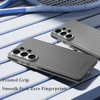 Lenuo & Lereach สําหรับ Samsung Galaxy S26 Ultra S26 S25 Ultra S24 Ultra เคสพีซีใส | 360° กรอบ TPU ป้องกันการกระแทก + การออกแบบด้ามจับหยักที่ทนทาน - บางเฉียบและน้ําหนักเบา