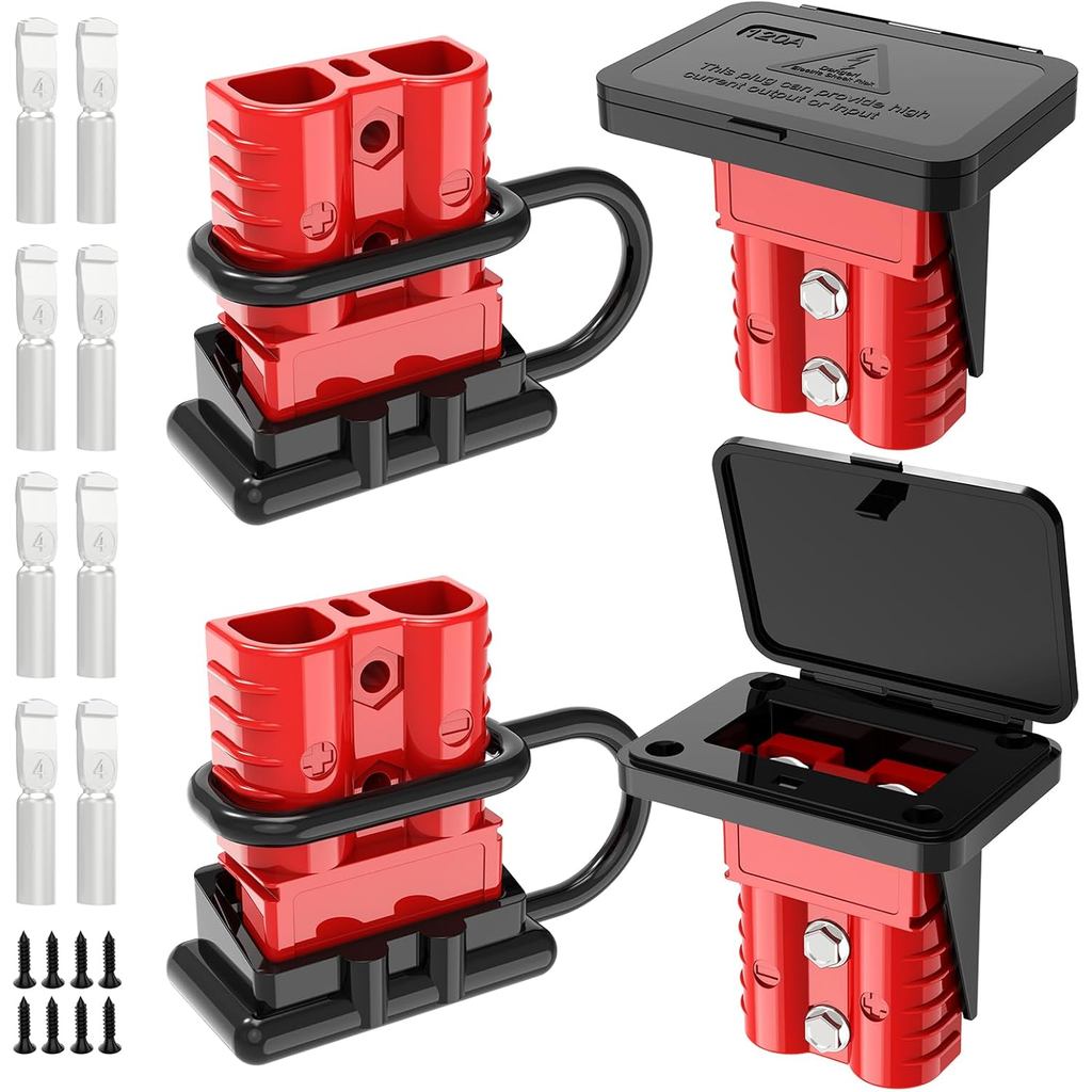 ขั้วต่อ Anderson,120AMP 2-6 วัดแบตเตอรี่ Quick Connect 12V-36V Anderson ปลั๊กสายแบตเตอรี่ Quick Conn