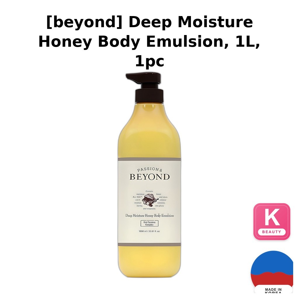 [beyond] Deep Moisture Honey Body Emulsion, 1L, 1pc / Korean Body Emulsion / Silky Finish / ของแท้ 100% โดย beau and me