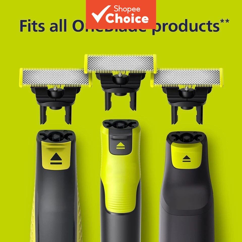 เหมาะสําหรับเปลี่ยนหัวมีดโกนแบบ T-Blade ใช้กับ OneBlade รุ่น QP2523, QP6523, QP2527, QP2520, QP2533,