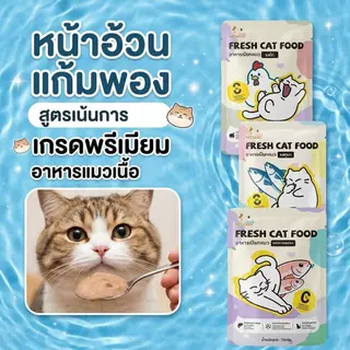 【Ketzuzu】70G*12แพ็ค อาหารเปียกแมว เนื้อสัตว์แท้ โปรตีนสูง อาหารเปียกแมวครบคุณค่า กินได้ทั้งแมวโตและลูกแมว