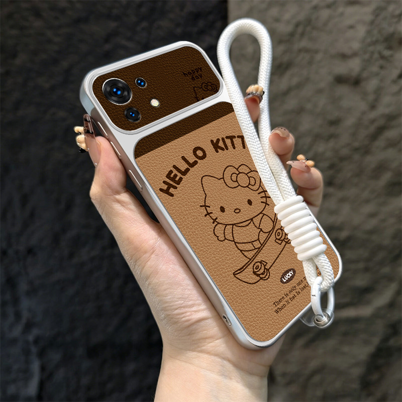 สําหรับXiaomi mi 11 Lite Xiaomi 11 pro Xiaomi 11 Lite 5g NEเคสโทรศัพท์ความวิตกกังวลSoftcaseกันกระแทกใหม่ออกแบบความงามพร้อมเชือกเส้นเล็กน่ารักสเก็ตบอร์ดแมวTBHBM1