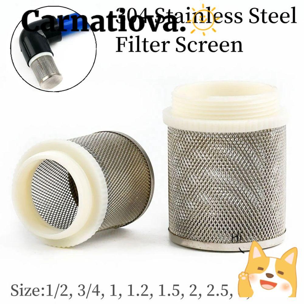 ICRNATIO 1 ชิ้นตาข่ายกรองหน้าจอ, Joint Percolator ปั๊มน้ํา Fitting ท่อกรอง, 304 สแตนเลส 1/2" 3/4" 1" Water Clean Filter