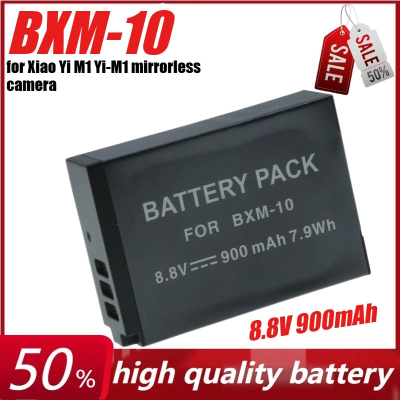 8.8V 900mAh BXM-10 BXM10 แบตเตอรี่สําหรับกล้อง Mirrorless Xiao Yi M1 Yi-M1