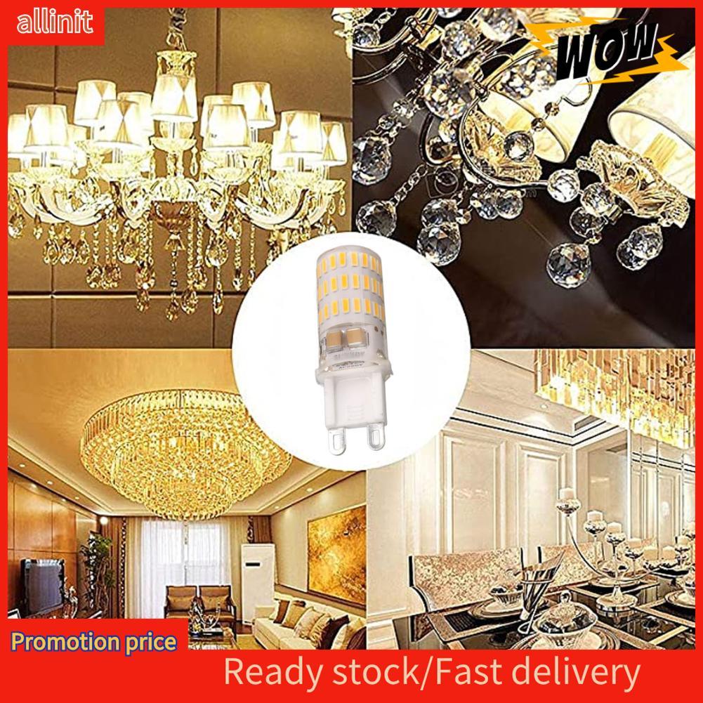 Allinit G9 หลอดไฟ 220V ดัชนีการเรนเดอร์สีสูงหรี่แสงได้หลอดไฟ LED ริบหรี่ฟรี Warm White สำหรับโคมไฟกล