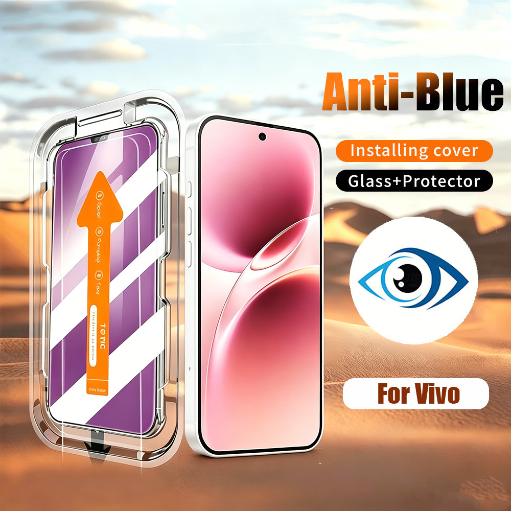 ฟิล์มกระจก เต็มจอ สำหรับ ต้านแสงสีน้ำเงิน ANTI BLUE PVT รุ่น Vivo X300 X200 X100 X90 X80 X70 X60 X50 V70 V60 V50 V40 V30 V29E V27E V25 V25E V23 V23E V21 V21E V20 V19 V17 V15 Y200 Y100 Y05 Y11D Y12 Y15 Y16 Y17 Y18 Y19 Y20 Y21D
