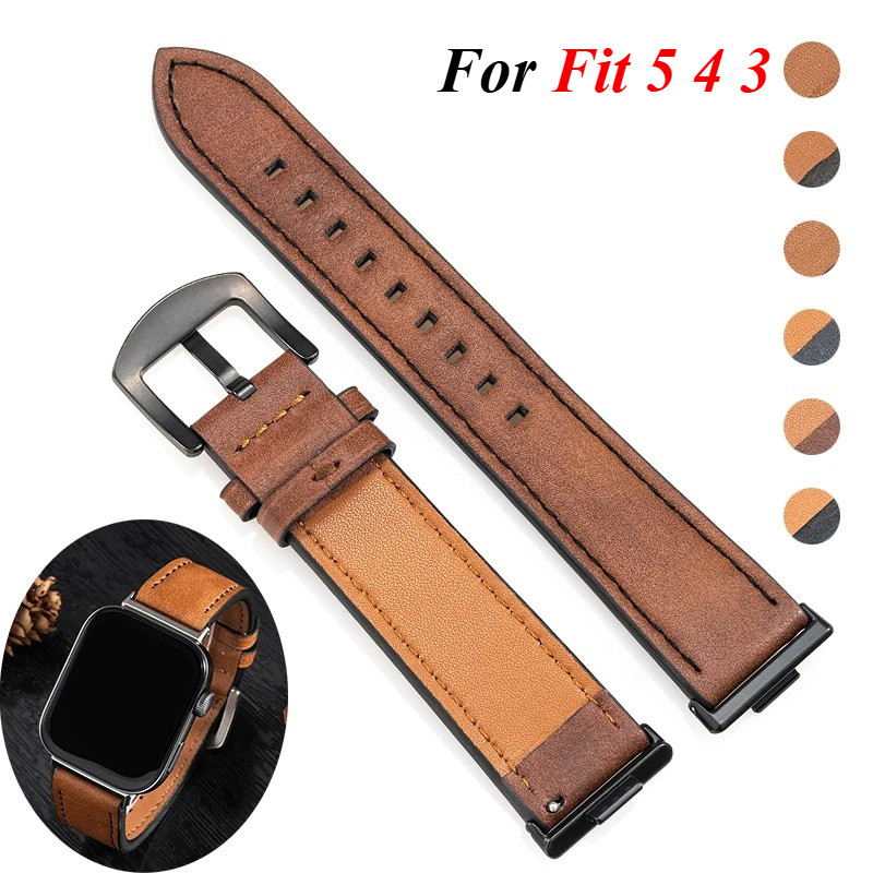 สายหนังสําหรับ Huawei Watch Fit 5 FIT 5Pro Band Sport สร้อยข้อมือสําหรับ Huawei Fit 3 fit4 Correa อุปกรณ์เสริม