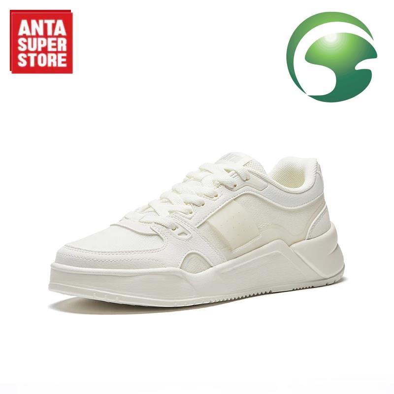 AE4 ANTA Women Caramel SS รองเท้าผ้าใบ 1225B8011U-2 - สีขาวงาช้าง (Kasut Kasual Wanita)