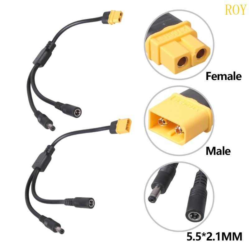 ROY XT60 ถึง 5 5x2 1 มม.อะแดปเตอร์สําหรับ FPV Goggles แผงพลังงานแสงอาทิตย์
