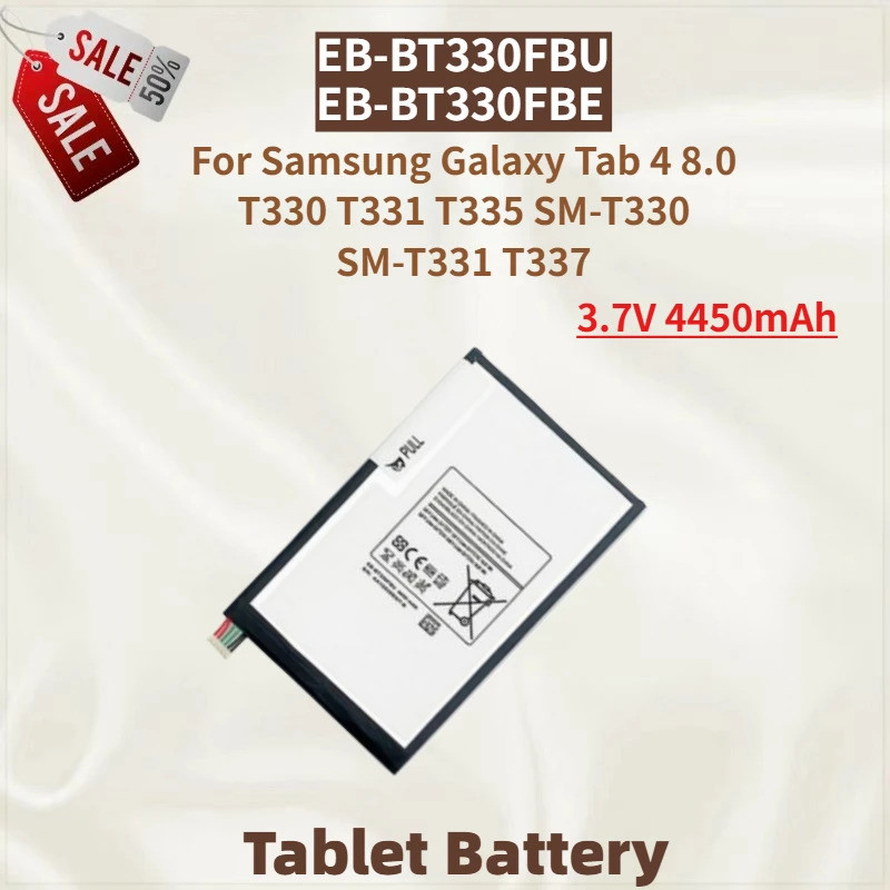 คุณภาพสูง EB-BT330FBU EB-BT330FBE แบตเตอรี่แท็บเล็ต 3.7V 4450mAh สําหรับ Samsung Galaxy Tab 4 8.0 T3