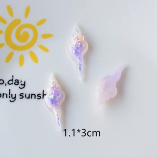 Ocean Breeze Luminous Starfish Seashell Conch Set - INS Clog Shoe Charm Pins
