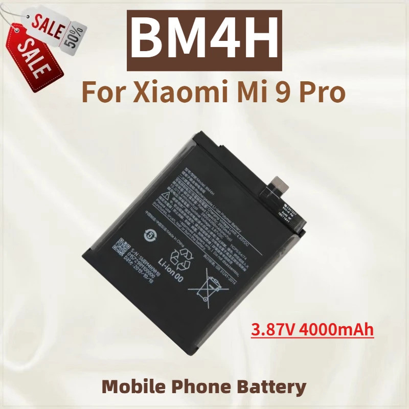 เปลี่ยนแบตเตอรี่โทรศัพท์ BM4H 3.87V 4000mAh สําหรับ Xiaomi Mi 9 Pro ยี่ห้อใหม่คุณภาพสูง