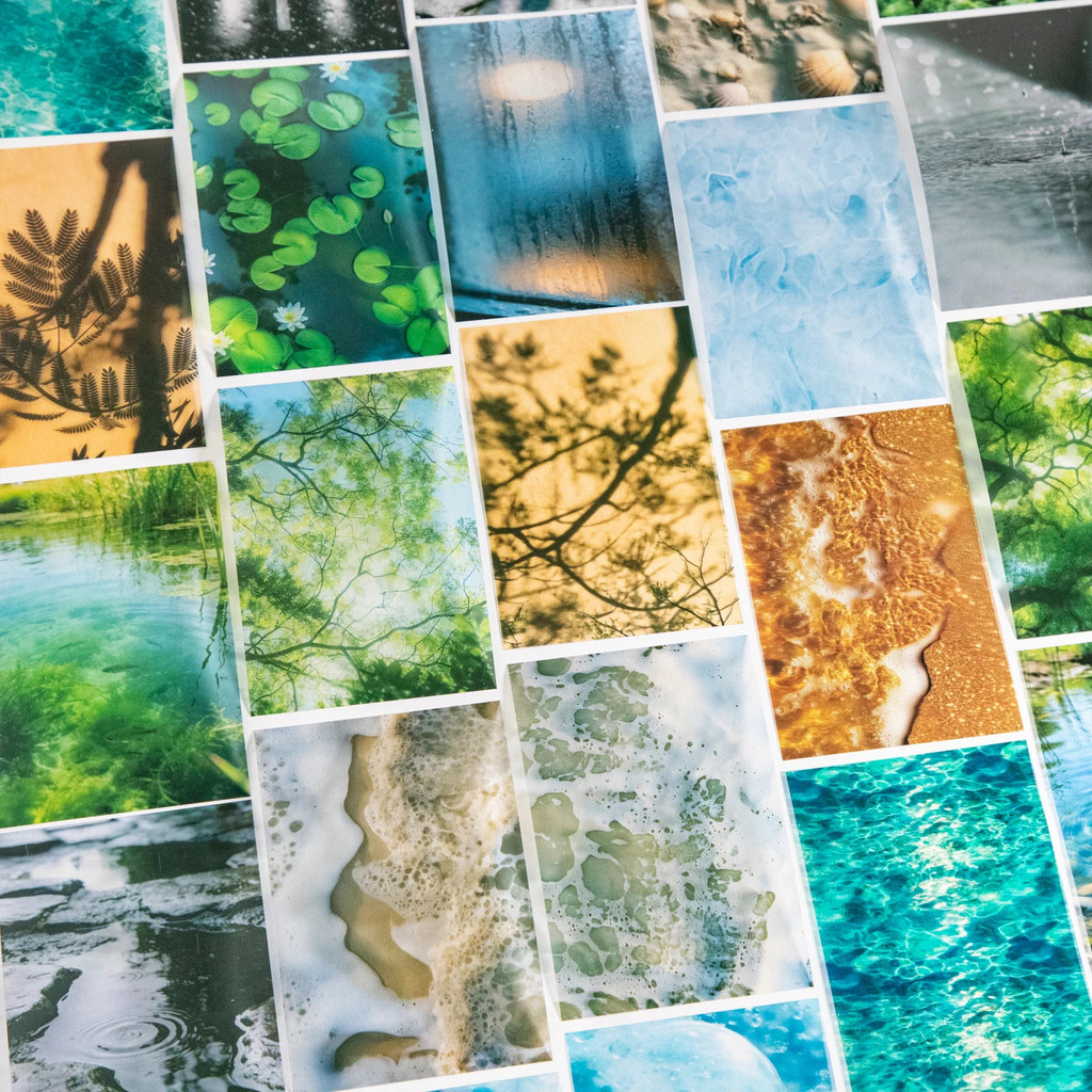 Journal GO 10 ชิ้นฤดูร้อน Vibe สติกเกอร์สําหรับกรอบรูปสมุดภาพตกแต่งฤดูร้อนน้ํา Collage Junk Journal การ์ดหัตถกรรมวัสดุ