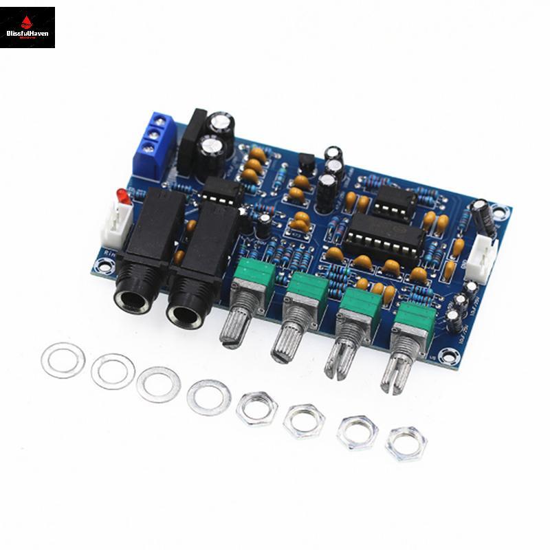 PT2399 Dual AC12V ดิจิตอลไมโครโฟนเครื่องขยายเสียงบอร์ดคาราโอเกะ Reverberation Board