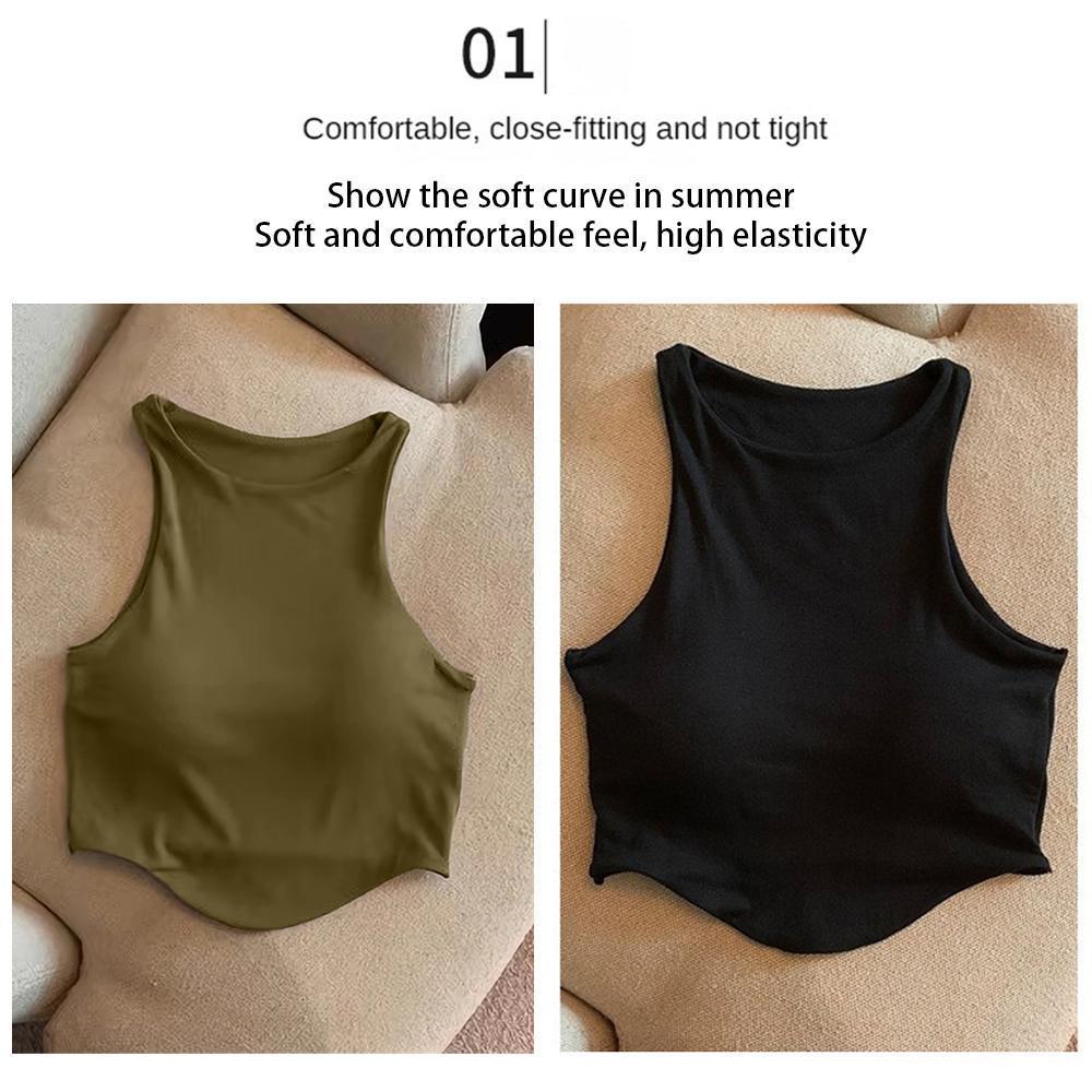 【จัดส่ง 2-3 วัน】เสื้อกล้ามผู้หญิง เสื้อยืดแขนกุด รูปที่ 4