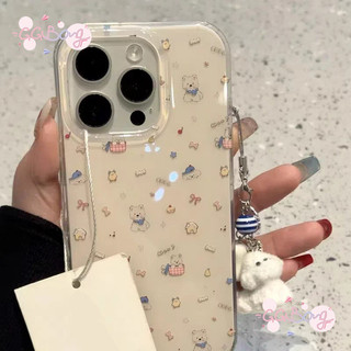 เคสไอโฟน17สำหรับ IPhone 16 17 13 15 Air 11 14 12 Pro Max 15 14 16 Plusลูกหมาเชอร์รี่ โบว์ดาว เวสต์ไฮแลนด์ มาใหม่ เคส Imd