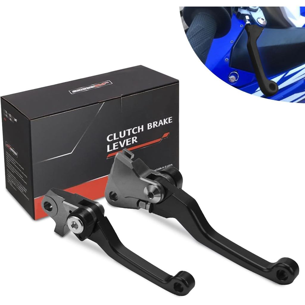 JFG RACING Dirt Bike พับคลัทช์เบรค,คลัทช์ Lever Breakaway Lever สําหรับ YZ125 YZ250 15-25/YZ250F 09-