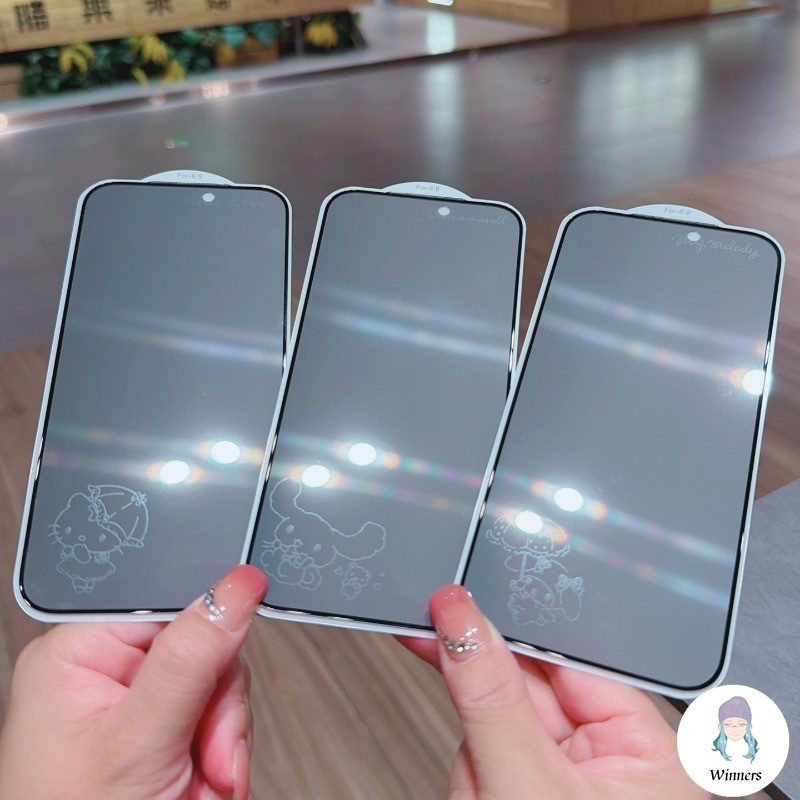 การ์ตูน Cinnamoroll Anti-Peeping กระจกนิรภัยป้องกันหน้าจอสําหรับ IPhone 17 16 15 14 13 ProMax HD ป้องกันการระเบิด Anti ลายนิ้วมือหน้าจอเกมเฉพาะป้องกันฟิล์ม ราคา ถูกที่สุด ดีลบีเคเค แกลเลอรีภาพที่ 3