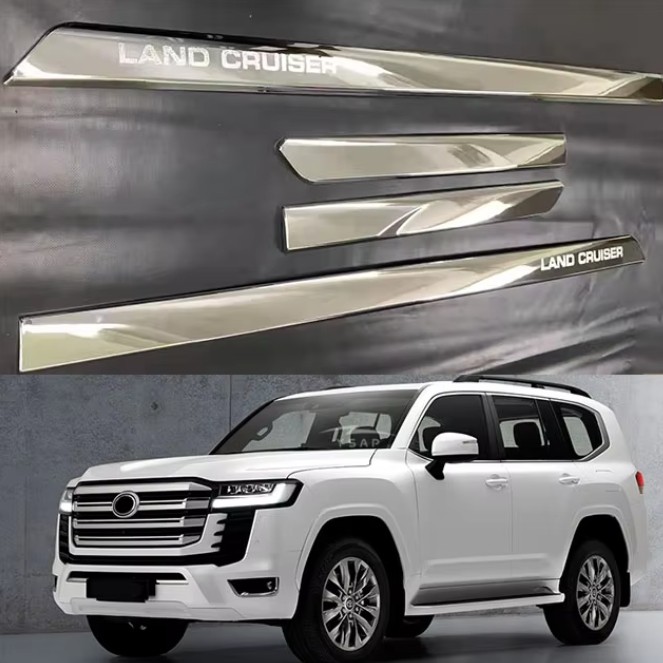 คุณภาพสูง 2022 Land Cruiser Lc300 Chrome ABS ประตูด้านข้างสําหรับ Toyota Land Cruiser LC300 2022 อุป