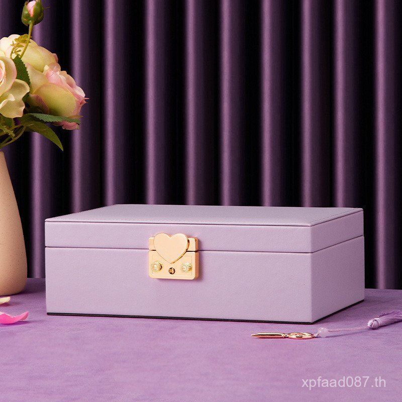 ประณีตสร้อยคอหนัง High-End ต่างหูล็อค High-End ยุโรปของขวัญวันเกิดกล่องเก็บแหวนเครื่องประดับกล่อง YD