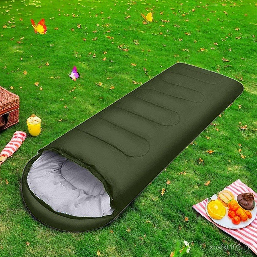 ถุงนอน ถุงนอนผ้าฝ้ายกลางแจ้ง Lunch Break ฤดูใบไม้ร่วงฤดูหนาว Cold-Proof Field Envelope หนาถุงนอนอุ่น