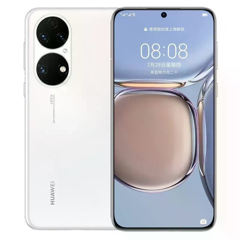Huawei p50pro ระบบ Pinghongmeng โค้ง Snapdragon 888 โปรเซสเซอร์ 5G โทรศัพท์มือถือมือสอง 9 ใหม่