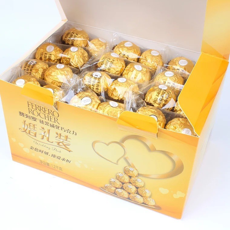Ferret/Luoli Package Jinsha Chocolate T Wedding Candy Ferret Candy Snacks สินค้าปีใหม่ถั่วช็อคโกแลต